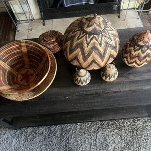Zulu hand made baskets